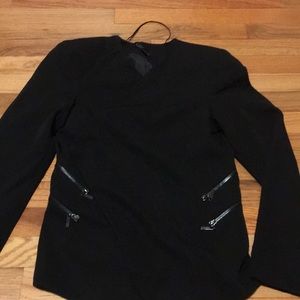 GK Black Blazer with Zippers